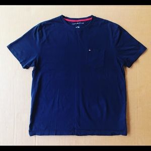 Tommy Hilfiger Navy Blue Pocket Tee • Size L • $12